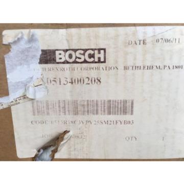 NEW, BOSCH VANE PUMP # 0513400208  3000 PSI  0513R18C3VPV25SM21FYB03