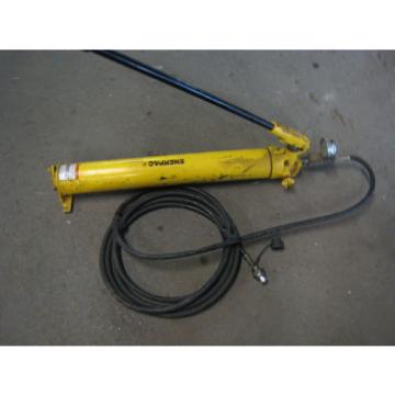 Enerpac P801 Hydraulic Hand Pump 1000psi  W/ Hose And Pressure Gage