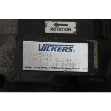 NEW VICKERS HYDRAULIC PUMP PVE19RW-Q1830-1 0475402