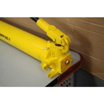 ENERPAC P-801 STEEL HYDRAULIC HAND PUMP 2 SPEAD NICE!