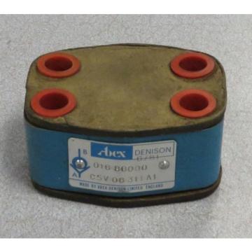 ABEX DENISON Check Valve M/N: C5V 06 311 A1