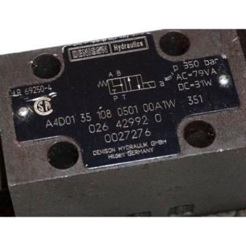 DENISON HYDRAULICS A4D01-35-108-0501-00A1W HYDRAULIC VALVE A4D0135108050100A1W