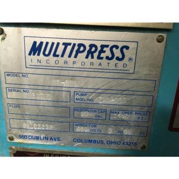 DENISON MULTIPRESS 6 TON HYDRAULIC PRESS WR-65L , 5 HP