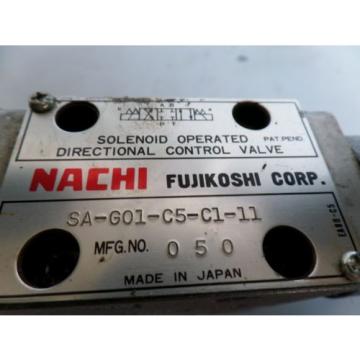 NACHI CONTROL VALVE SA-G01-C5-C1-11 W/HYDRAULIC EQUIPMENT OG-GO1-PC-K-5749A mona