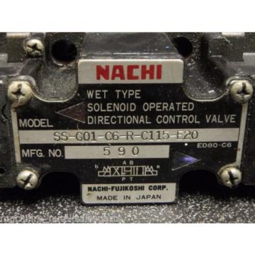 NACHI DIRECTIONAL CONTROL VAVLE_SS-G01-C6-R-C115-E20_SSG01C6RC115E20