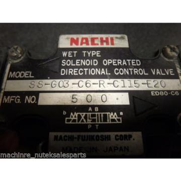 NACHI DIRECTIONAL CONTROL VAVLE_SS-G03-C6-R-C115-E20_SSG03C6RC115E20