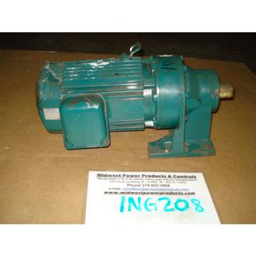 Sumitomo Cyclo gearmotor CNHM-1-4100YC-15, 117 rpm, 15:1,1hp, 230/460, inline