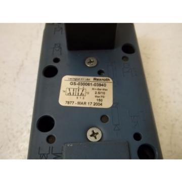 REXROTH GS-030061-03940 USED