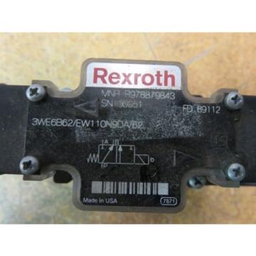 Rexroth R978879843 Electric Solenoid Control Valve Lot of 3