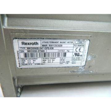 Rexroth MKD090B-047-GP0-KN Servo Motor 600V-AC 3 Phase MKD Series