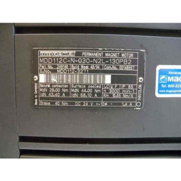 Rexroth / Indramat MDD112C-N-030-N2L-130PB2 Servo Motor, p/n: 249146