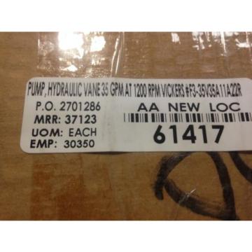 Eaton Vickers F3 35V35A 11A22R Hydraulic Pump