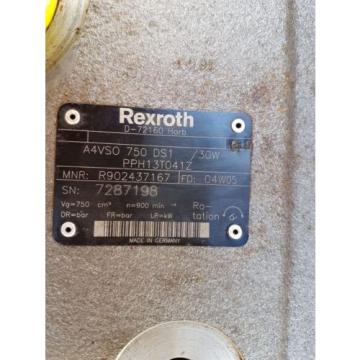 New Rexroth Hydraulic Piston Pump A4VSO750DS1/30W-PPH13T041Z / R902437167