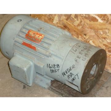 NOS Delco Electric Motor w/Hydraulic Pump Adapter flange 3HP 3 Phase 1175 RPM