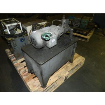 2 HP AC Motor w/ Continental Hydraulic Pump and Tank, PVR6-6B0B-RF-0-1-F, Used