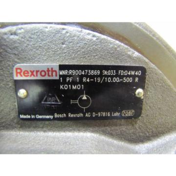 MANNESMANN REXROTH 1PF2G331/026RN07MHL 1PF1R4-19/10.00-500R HYDRAULIC PUMP