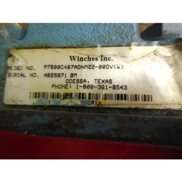 NEW WINCHES PERMCO HYDRAULIC PUMP # P7500C467ADNM22-00DV