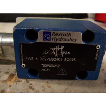 NEW REXROTH 4WE 6 D62/EG24K4 SO293 HYDRAULIC DIRECTIONAL VALVE