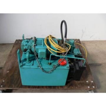 NACHI VDR-1B-1A3-B VARIABLE VANE HYDRAULIC amp; UNI PUMP  WITH TANK amp; OIL COOLER