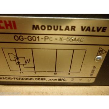 NACHI OG-G01-PC-K-5544C HYDRAULIC MODULAR VALVE ADJUSTABLE NOS