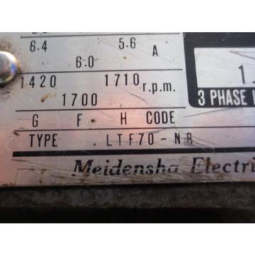 MEIDENSHA MEIDEN HYDRAULIC MOTOR LTF70-NR NACHI PUMP UPV-1A-16N0-15-4-2477A