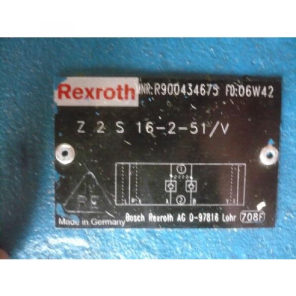 origin Rexroth R900434675 Z2S16-2-51/V Valve #3 image