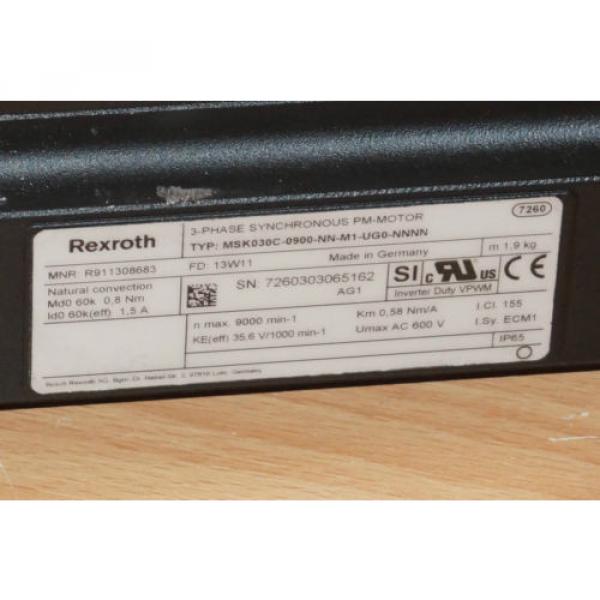 Rexroth MSK030C-0900-NN-M1-UG0-NNNN  Servomotor #2 image