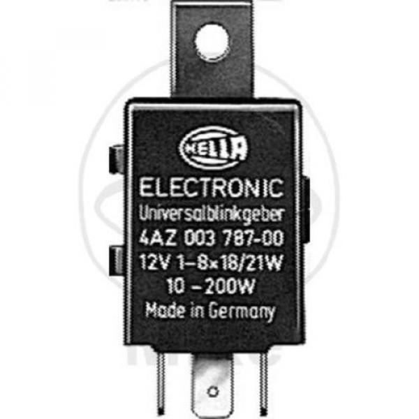 Hella Blinkgeber Blinkrelais 12V 4-polig Hubladebühne 4AZ 003 787-081 #2 image