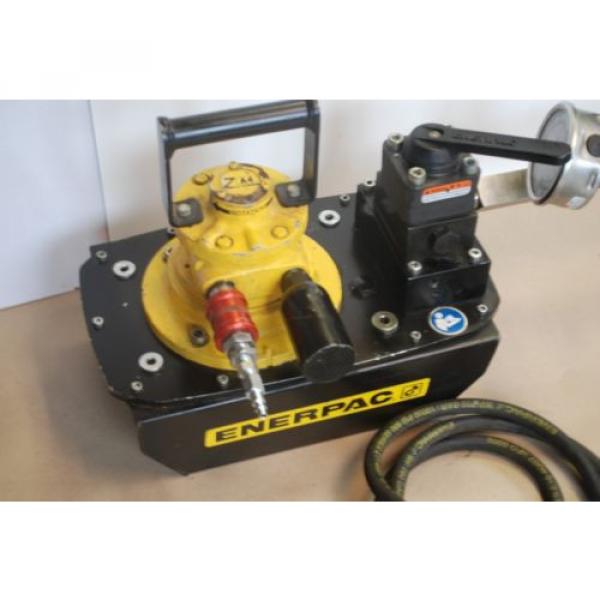 ENERPAC ZA4608MX AIR DRIVEN HYDRAULIC PUMP 10,000PSI 3-WAY 3-POS. GAUGE &amp; VALVE #3 image