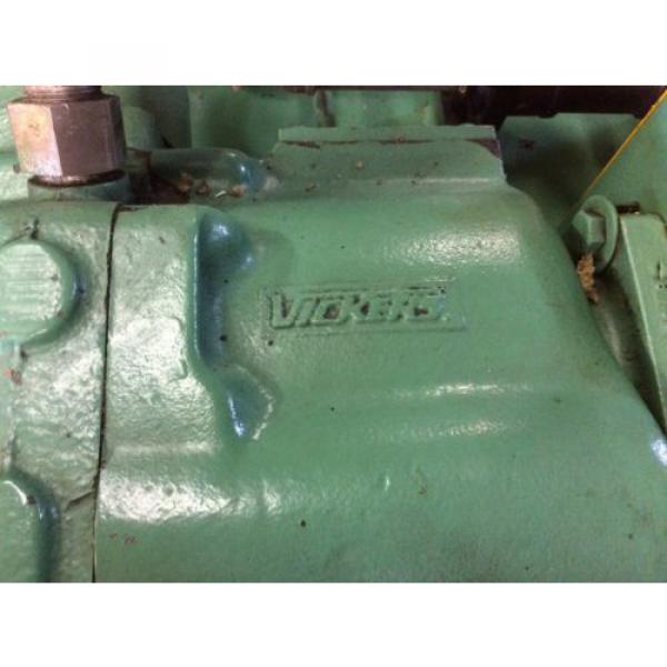 Capitol 40hp hydraulic pump system w/tank, 60&#034;-30&#034;-22&#034;, Vickers pump, see pics #8 image