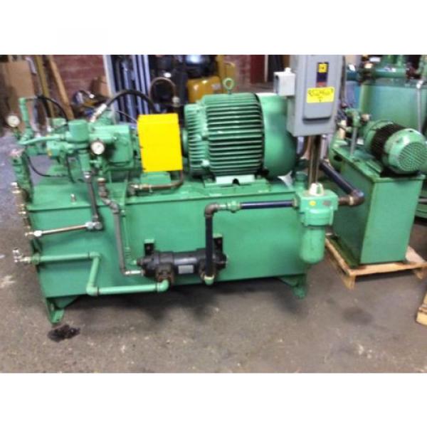 Capitol 40hp hydraulic pump system w/tank, 60&#034;-30&#034;-22&#034;, Vickers pump, see pics #9 image