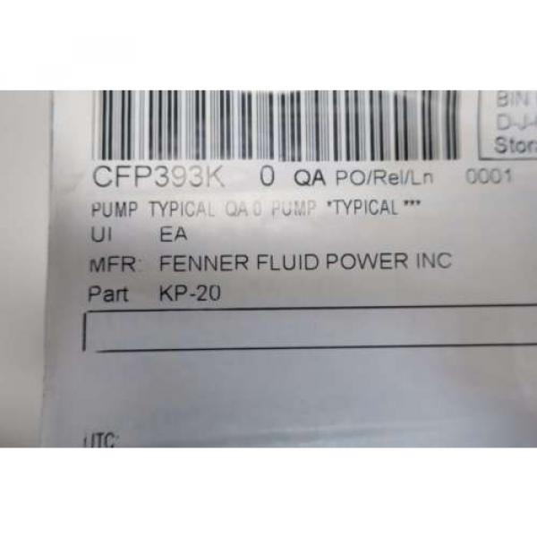 NEW FENNER KP-20 SINGLE STAGE HYDRAULIC GEAR PUMP D534524 #7 image