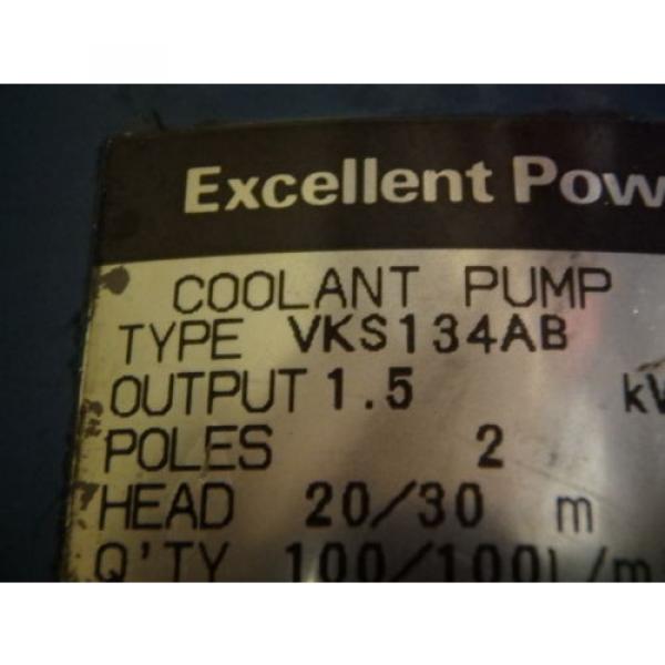 FUJI ELECTRIC 3 PHASE ELECTRIC COOLANT PUMP VKS134AB #7 image