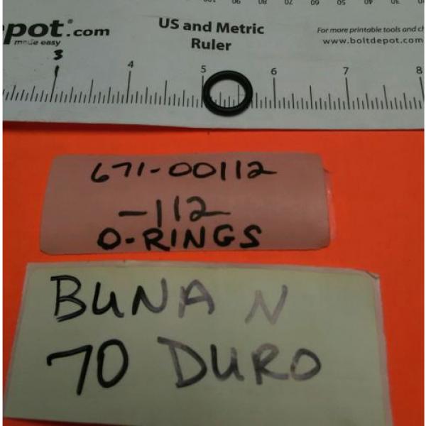 O-Rings -112 Buna N 70 Duro Denison p/n 671-00112  500 pcs #2 image