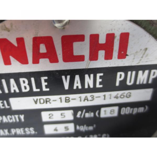 NACHI VARIABLE VANE PUMP VDR-1B-1A3-1146G #3 image