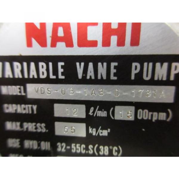 FUJI NACHI OIL MOTOR MLA2097J PUMP USV-0A-A3-15-4-1740A VDS-0B-1A3-D-1731A #11 image