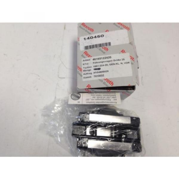 NIB REXROTH R165122420 103 2840 LINEAR RAIL BEARING BLOCKS,3/4#034; RAIL W Z100 #1 image