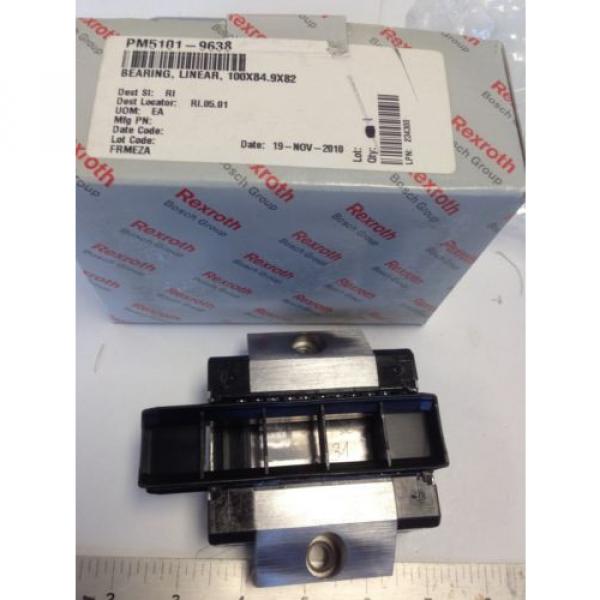 origin REXROTH/BOSCH R166539420 011 7210  5101-9638-A LINEAR RAIL BEARING  DG #1 image