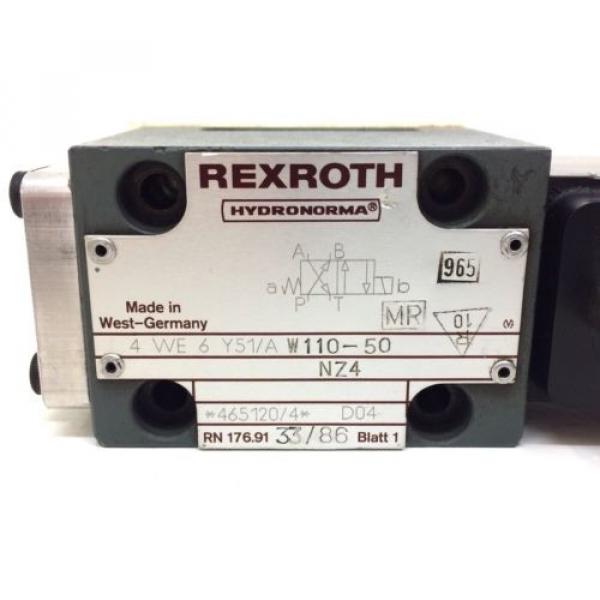 Solenoid Valve 4WE6Y51/AW110-50NZ4 Rexroth 4WE-6-Y51/AW110-50NZ4 origin #2 image