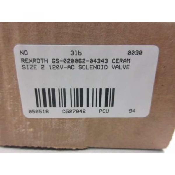 Origin REXROTH GS-020062-04343 CERAM AVENTICS SIZE 2 120V-AC SOLENOID VALVE D527042 #9 image