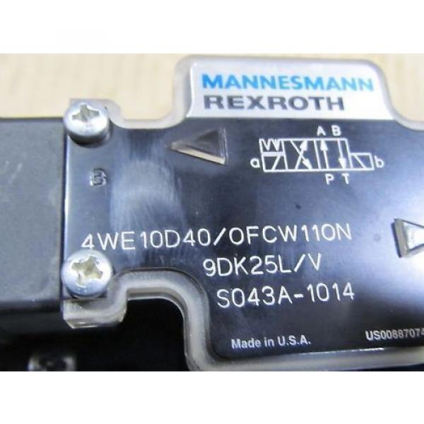 Rexroth 4WE10D40/OFCW110N9DK25L/VS043A-1014 Valve Origin #7 image