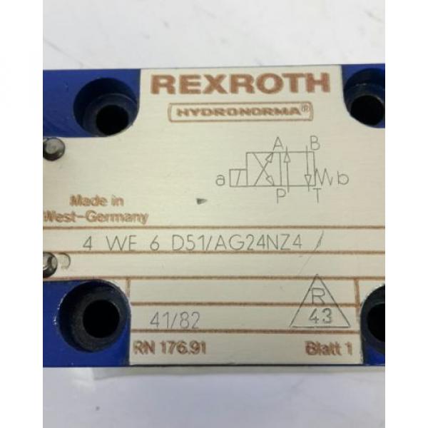 Rexroth Hydraulikventil 4WE6D51/AG24NZ4 solenoid valve 703273 #2 image