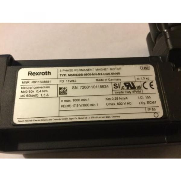 Rexroth MSK030C-0900-NN-M1-UG0-NNNN 3-Phase Permanent Magnet Servo Motor #1 image