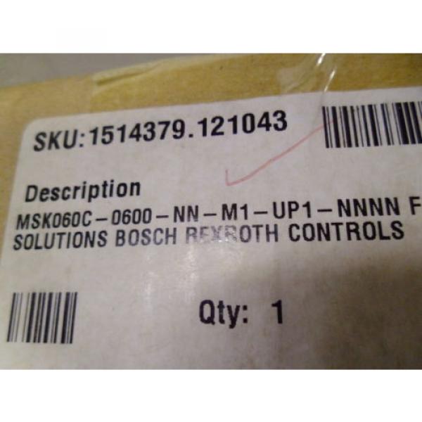 REXROTH MSK060C-0600-NN-M1-UP1-NNNN SERVO MOTOR Origin IN BOX #2 image