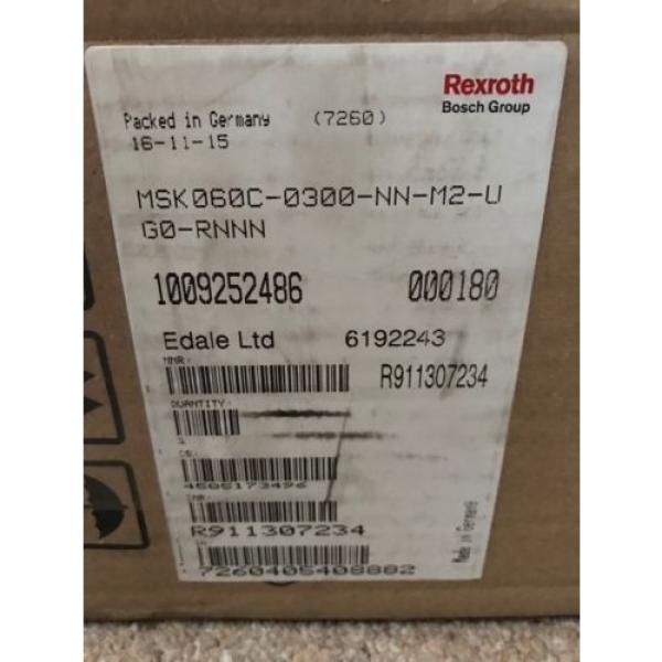 Synchronous Servo Motor MSK060C-0300-NN-M2-UG0-RNNN 600V 4900MIN BOSCH REXROTH #4 image