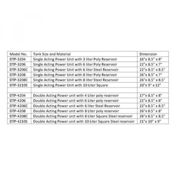 3208C Dump Trailer Hydraulic Power Unit,12V Single Acting,8L Metal Tank, OEM #3 image