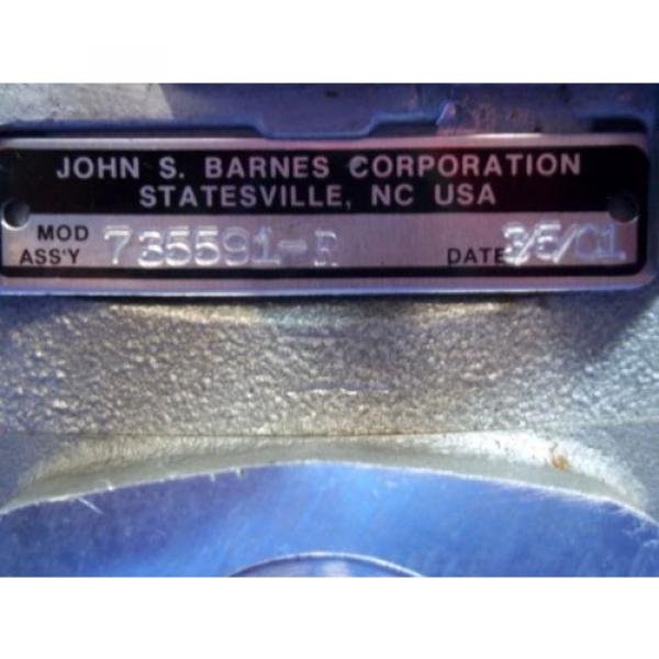 JOHN BARNES APPROX. 3/4&#034; SHAFT DIA. HYDRAULIC PUMP 735591-R *NEW* *JCH* #5 image