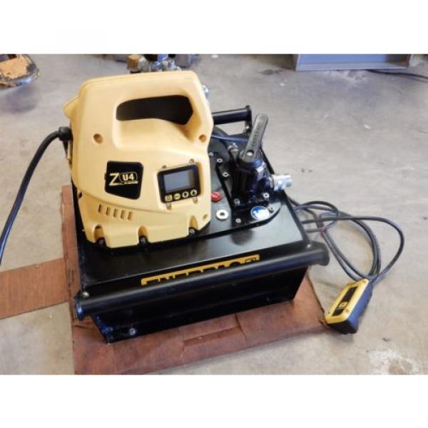 ENERPAC ZU4220KB-F HYDRAULIC PUMP 3 WAY, 2 POSITION 115V W/ PENDANT &amp; LCD #4 image