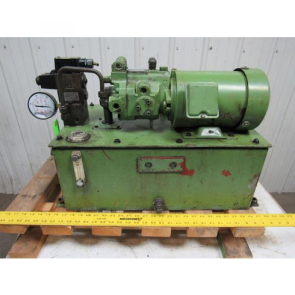 DAIKIN V15A1RY-85 Hydraulic Pump W/ 12 Gallon Tank &amp; 220V Motor W/ Valves #1 image