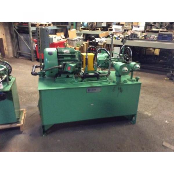 Capitol 40hp hydraulic pump system w/tank, 60&#034;-30&#034;-22&#034;, Vickers pump, see pics #1 image